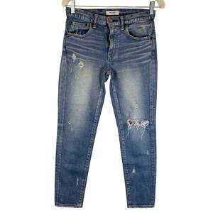 Japanese Selvedge Moussy Vintage Jeans Women 26 Blue Gleedsville Distressed